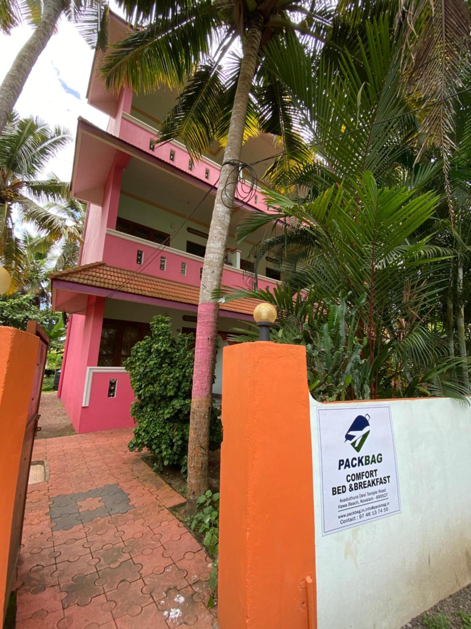 Packbag Comfort Bed & Breakfast Kovalam Exteriér fotografie