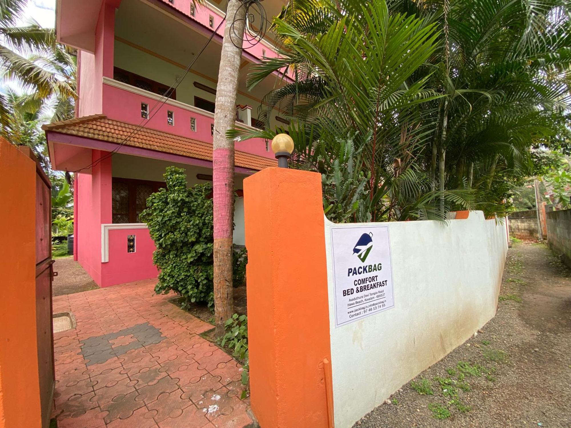 Packbag Comfort Bed & Breakfast Kovalam Exteriér fotografie
